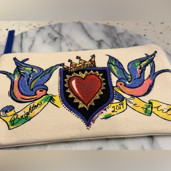 Brighton Birds on Canvas 2019 Cosmetic Pouch “Love of Art” - Picture 4 of 8
